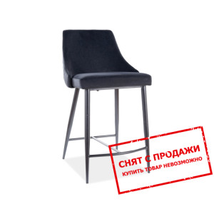 Барный стул Signal Piano B H-2 Velvet Черный...